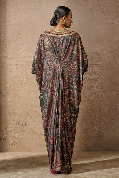 Tarun Tahiliani Signature Printed Kaftan Dress indian designer wear online shopping melange singapore