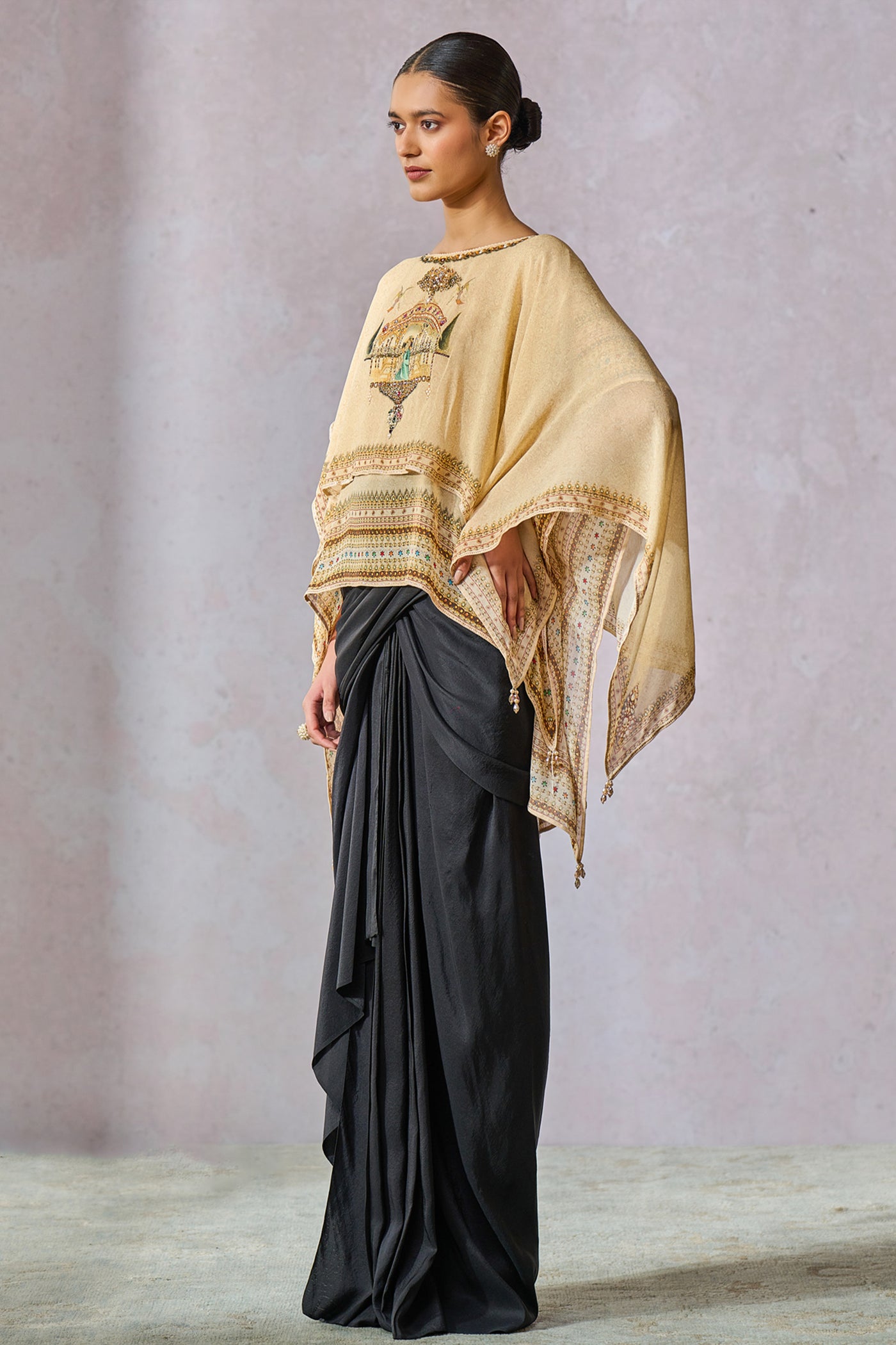 Tarun Tahiliani Top Ecru indian designer wear online shopping melange singapore