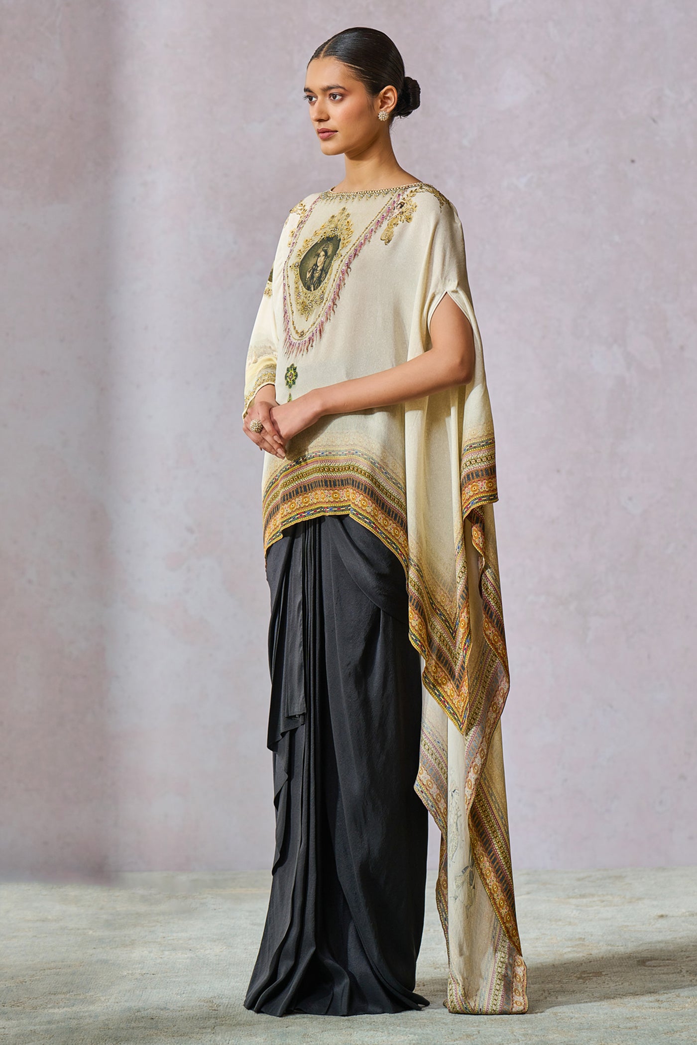 Tarun Tahiliani Top Ivory indian designer wear online shopping melange singapore