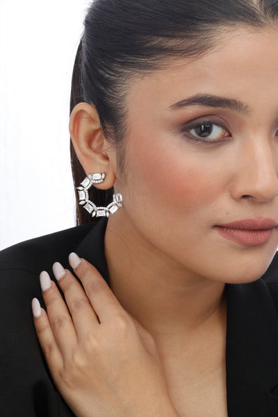 Tesoro Chaandbali Earrings indian designer wear online shopping melange singapore