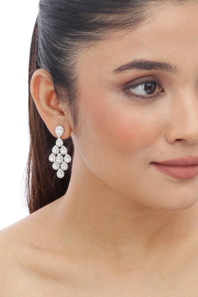 Tesoro Chandelier Earrings indian designer wear online shopping melange singapore
