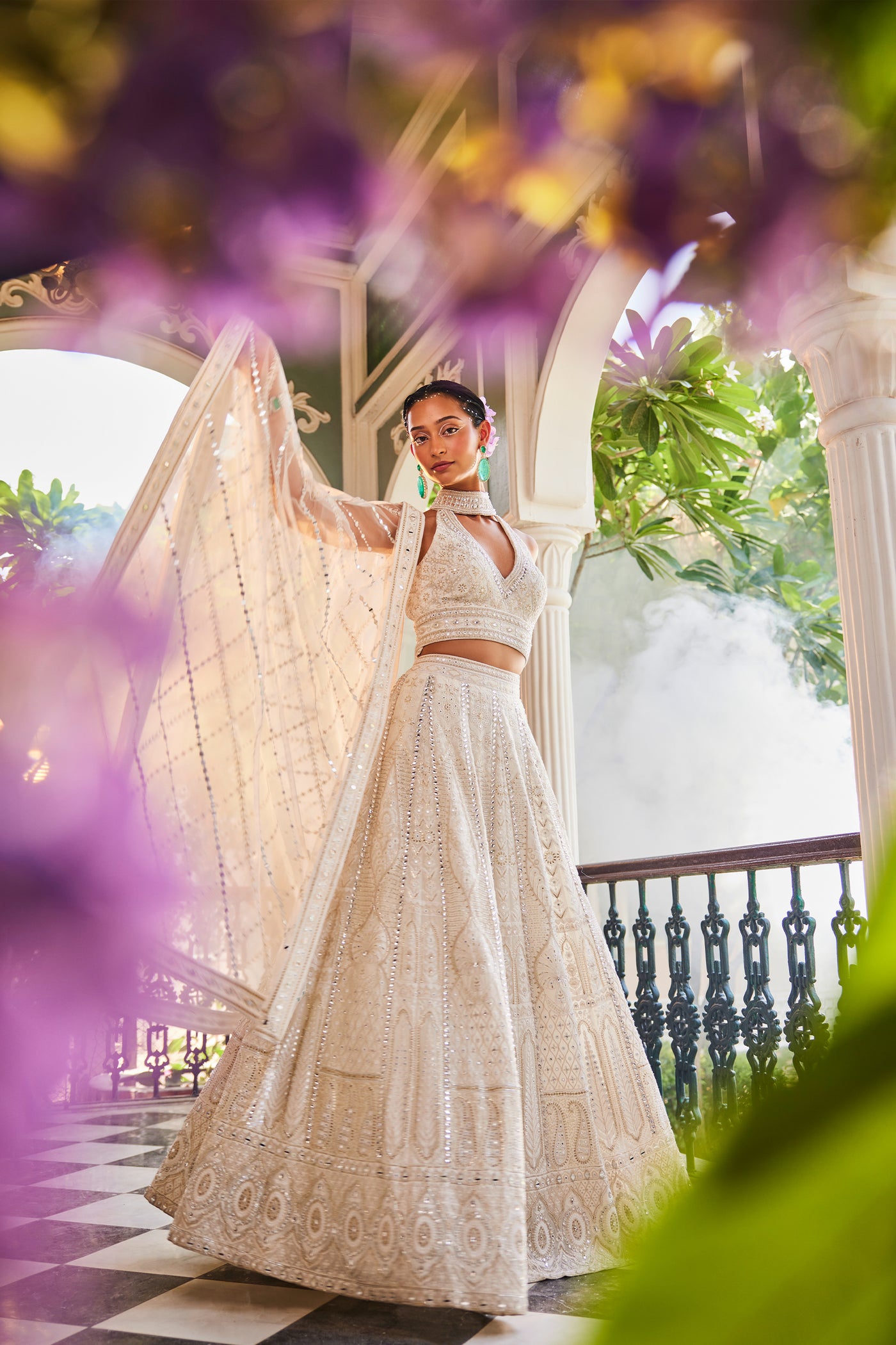 The Story Brand Shahi Lehenga Set in Ivory indian designer wear online shopping melange singapore