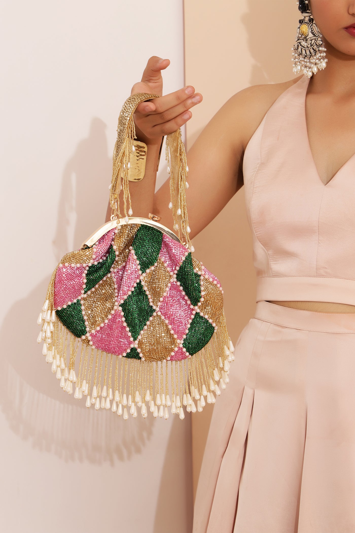 The Tan Clan Bliss Batua Bag indian designer wear online shopping melange singapore