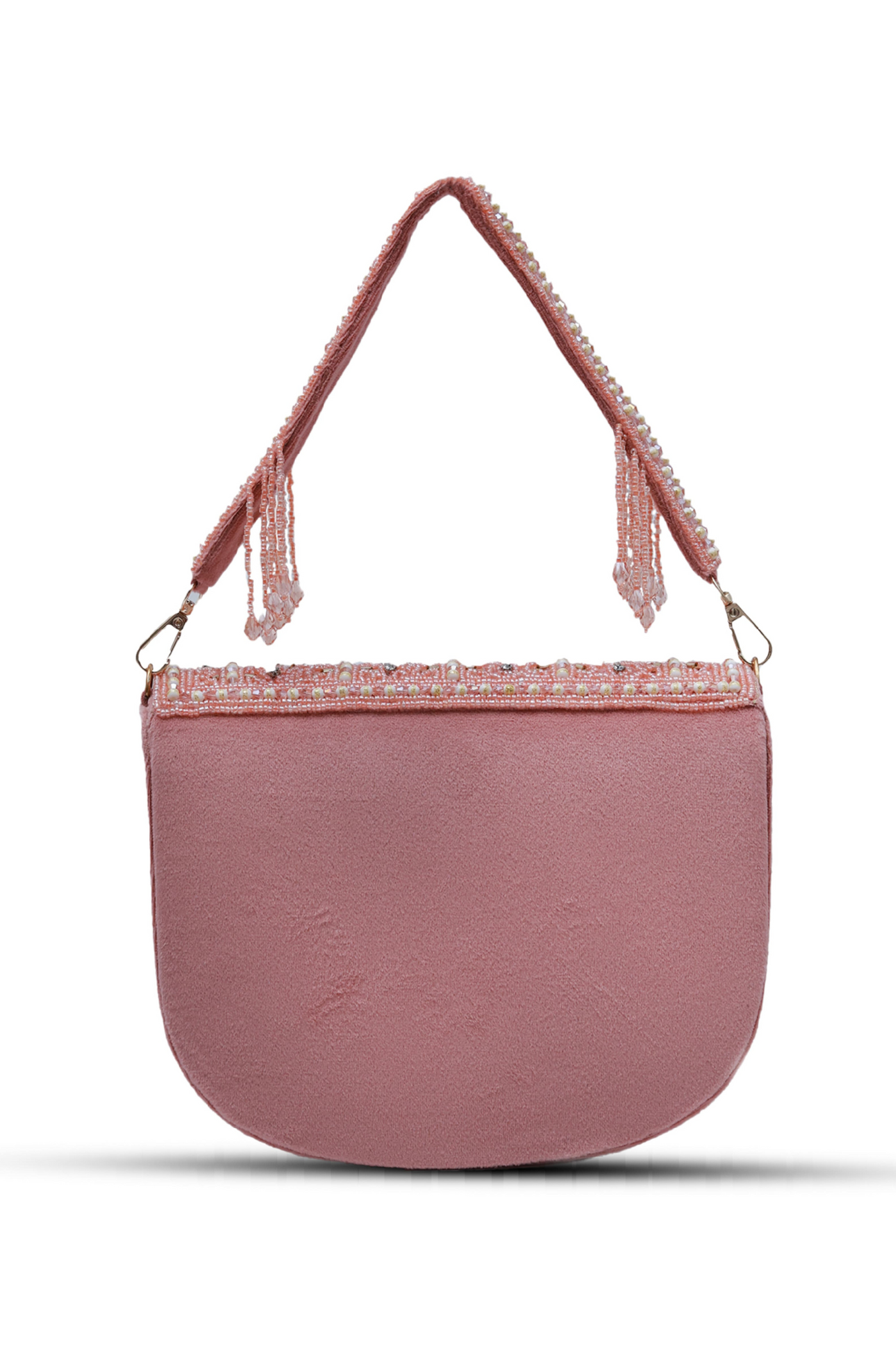 The Tan Clan Kavya Pink Flap Over Bag with Handle Womenswear Indian Designer Wear Melange Singapore Gifting