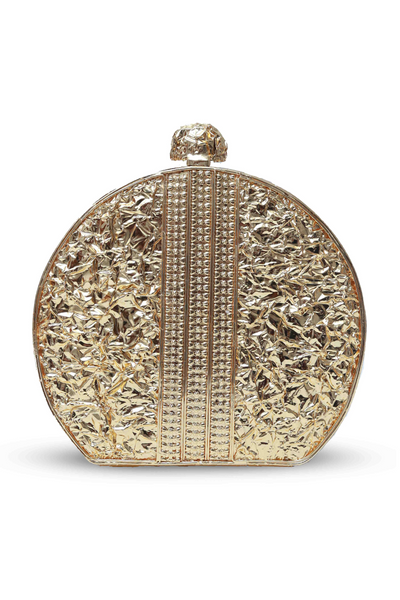 The Tan Clan Roma Round Embellished Mother of Pearl Clutch Gold Womenswear Online Shopping Melange Singapore Gifting