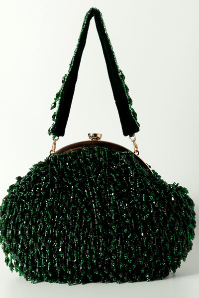 The Tan Clan Rosa Emerald Batua Bag indian designer wear online shopping melange singapore