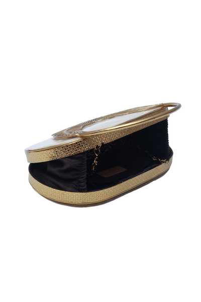 The Tan Clan Stella Mother of Pearl Clutch Womenswear Online Shopping Melange Singapore Gold Gifting