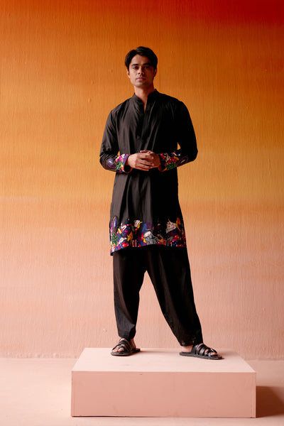 Twenty Nine Art Deco Kurta With Pants indian designer wear online shopping melange singapore