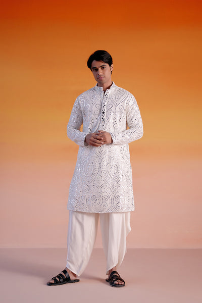 Twenty Nine Mirrorwork Kurta With Salwar indian designer wear online shopping melange singapore