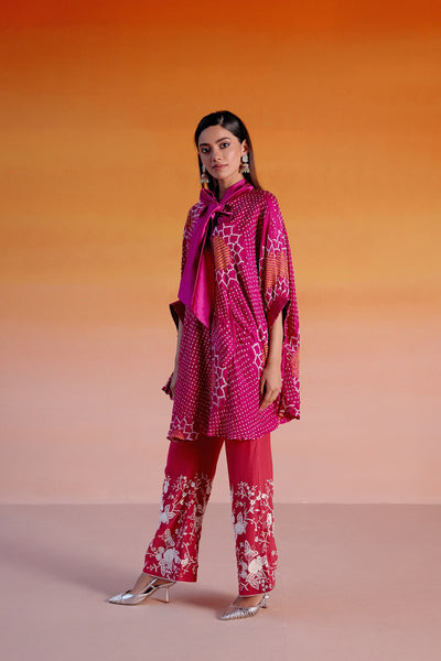 Twenty Nine Parsi Gara Palazzos Pink indian designer wear online shopping melange singapore