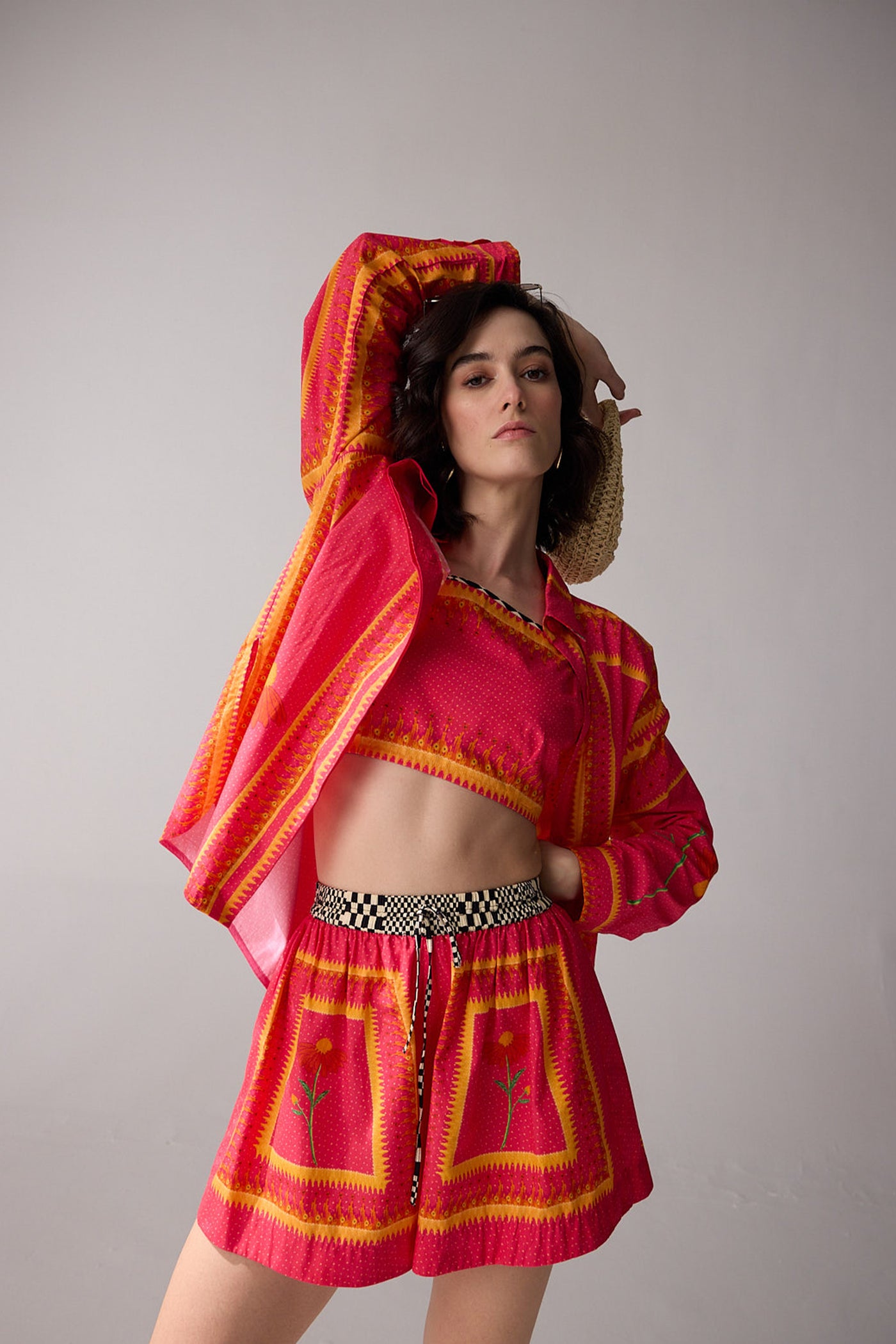 Verb Mabel Crop indian designer wear online shopping melange singapore