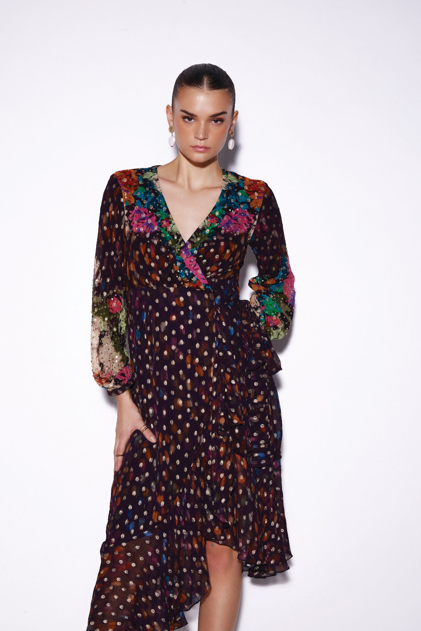 Verb Maisy Wrap Dress indian designer wear online shopping melange singapore