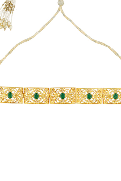 Zariin Ancient Aura Choker Necklace indian designer wear online shopping melange singapore