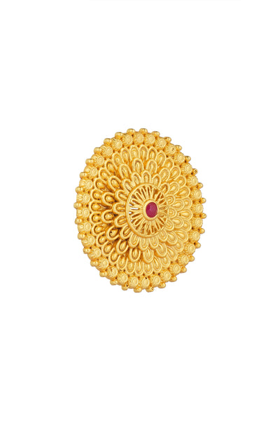 Zariin Antique Petals Floral Stud Earrings indian designer wear online shopping melange singapore