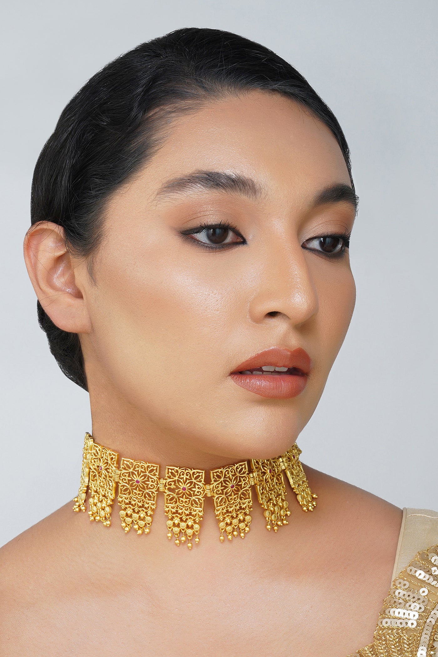 Zariin Eternal Enigma Choker Necklace indian designer wear online shopping melange singapore