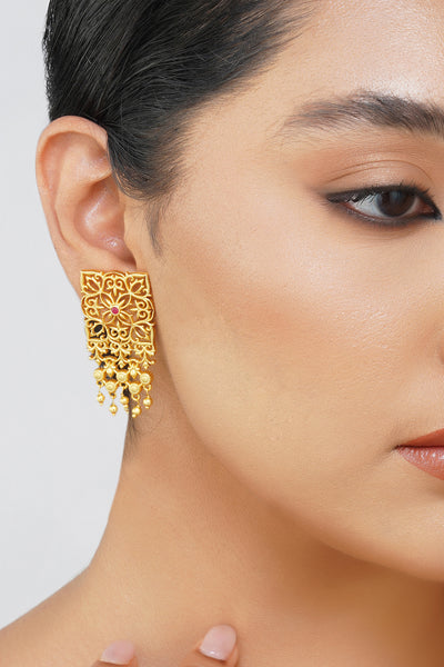 Zariin Eternal Enigma Stud Earrings indian designer wear online shopping melange singapore