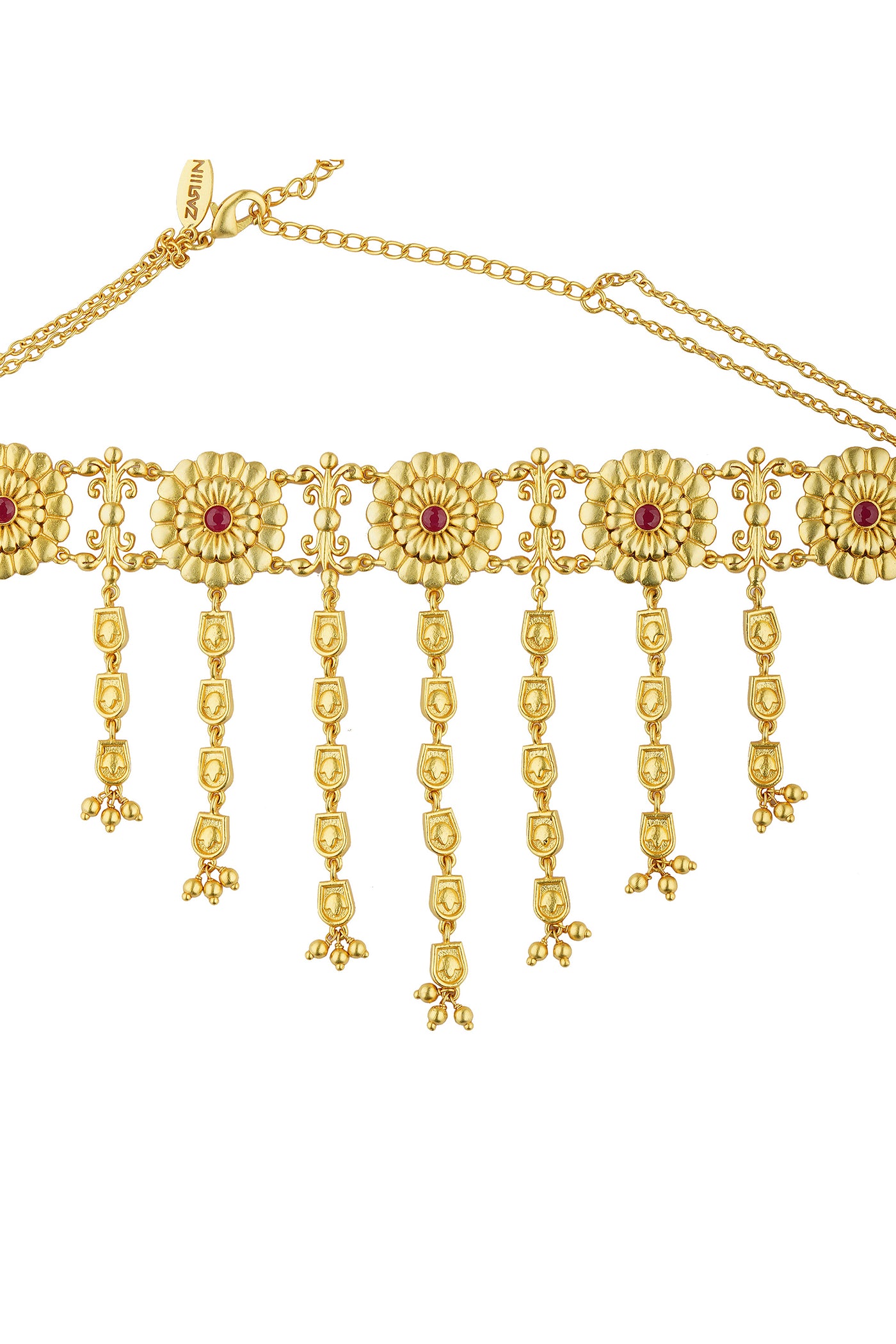 Zariin Floral Legacy Choker Necklace indian designer wear online shopping melange singapore