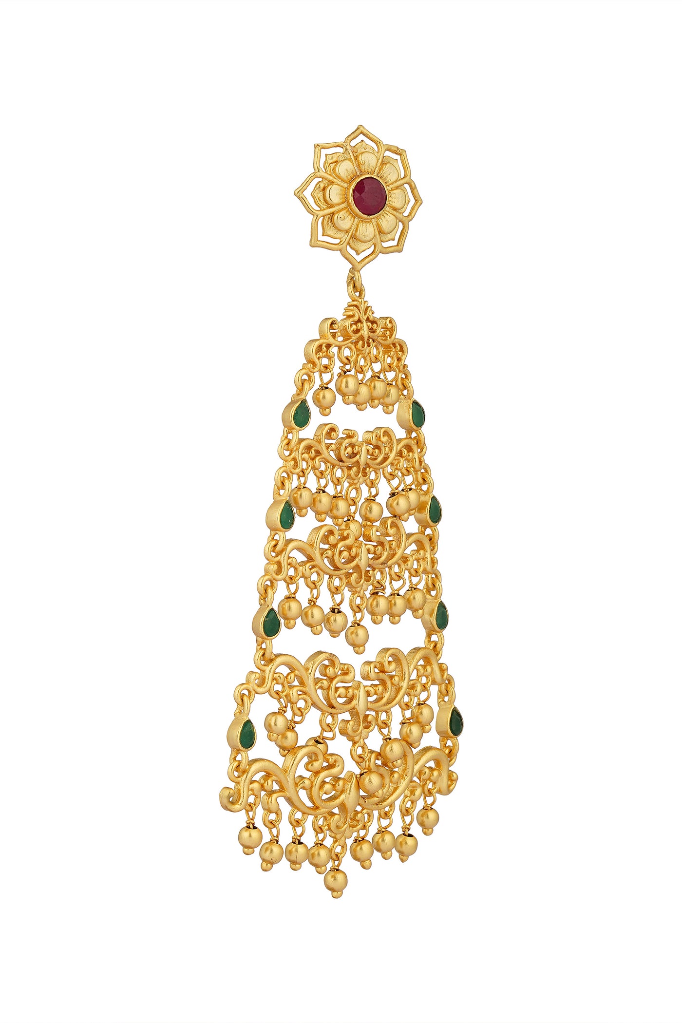 Zariin Glorious Drama Filigree Statement Earrings indian designer wear online shopping melange singapore