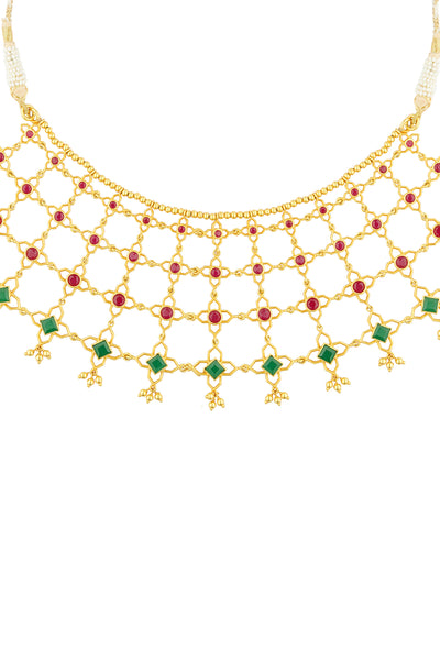 Zariin Heritage Harmony Necklace indian designer wear online shopping melange singapore