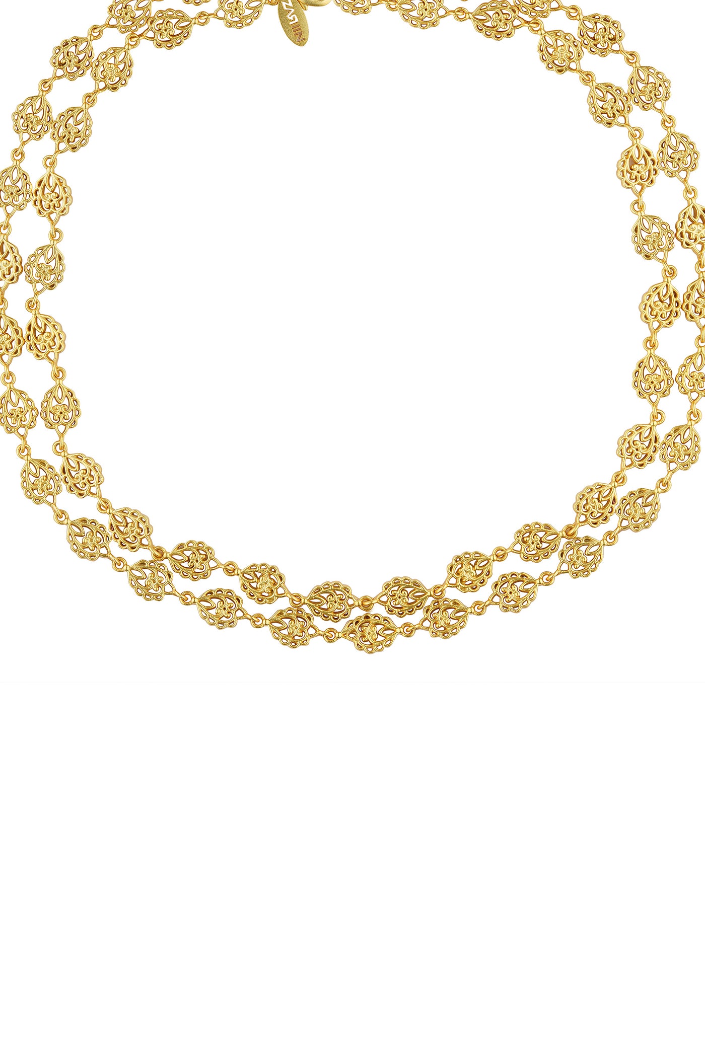 Zariin Imperial Notes Long Necklace indian designer wear online shopping melange singapore