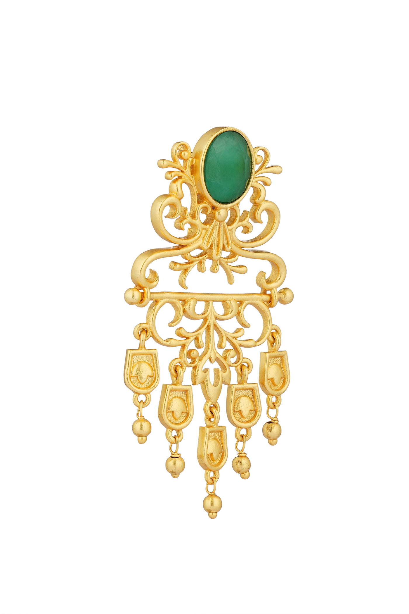 Zariin Majestic Charm FIligree Earrings indian designer wear online shopping melange singapore