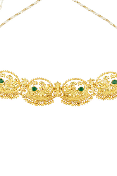 Zariin Majestic Mor Choker Necklace indian designer wear online shopping melange singapore