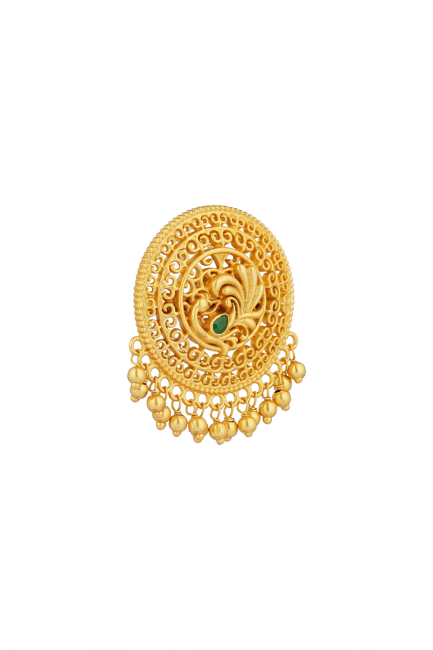 Zariin Majestic Mor Stud Earrings indian designer wear online shopping melange singapore