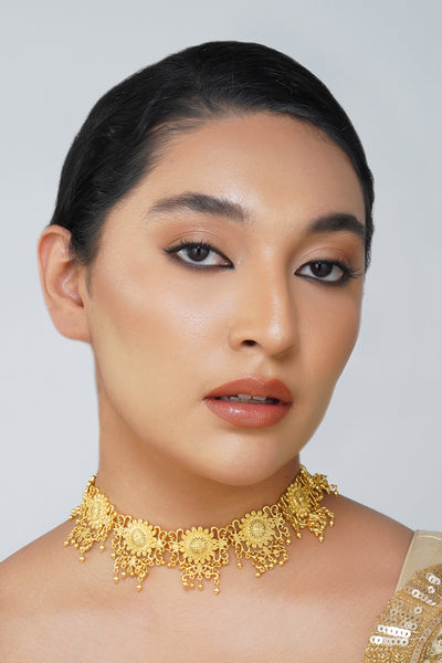 Zariin Timeless Tales Choker Necklace indian designer wear online shopping melange singapore