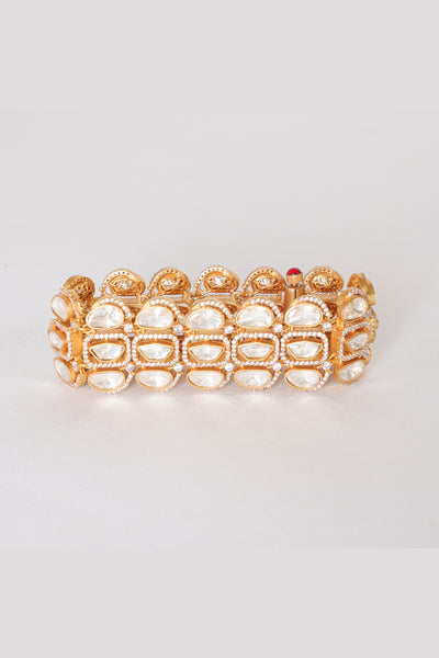 Zevar Classy And Stylish Moissanite Bracelet Gold Finish indian designer wear online shopping melange singapore