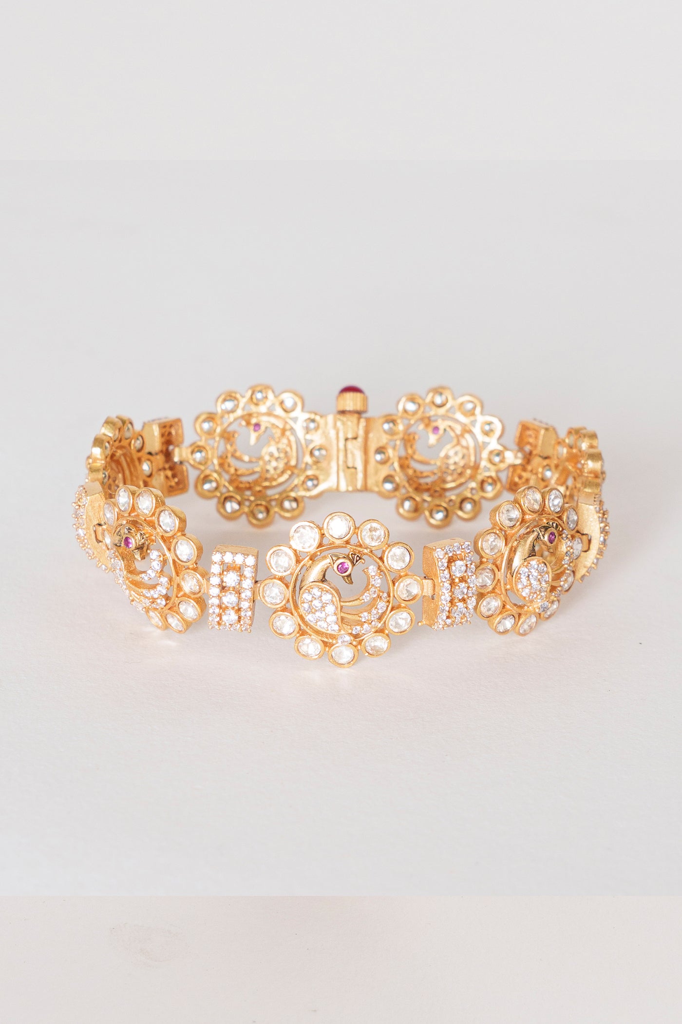 Zevar Classy And Stylish Moissanite Gold Bracelet indian designer wear online shopping melange singapore