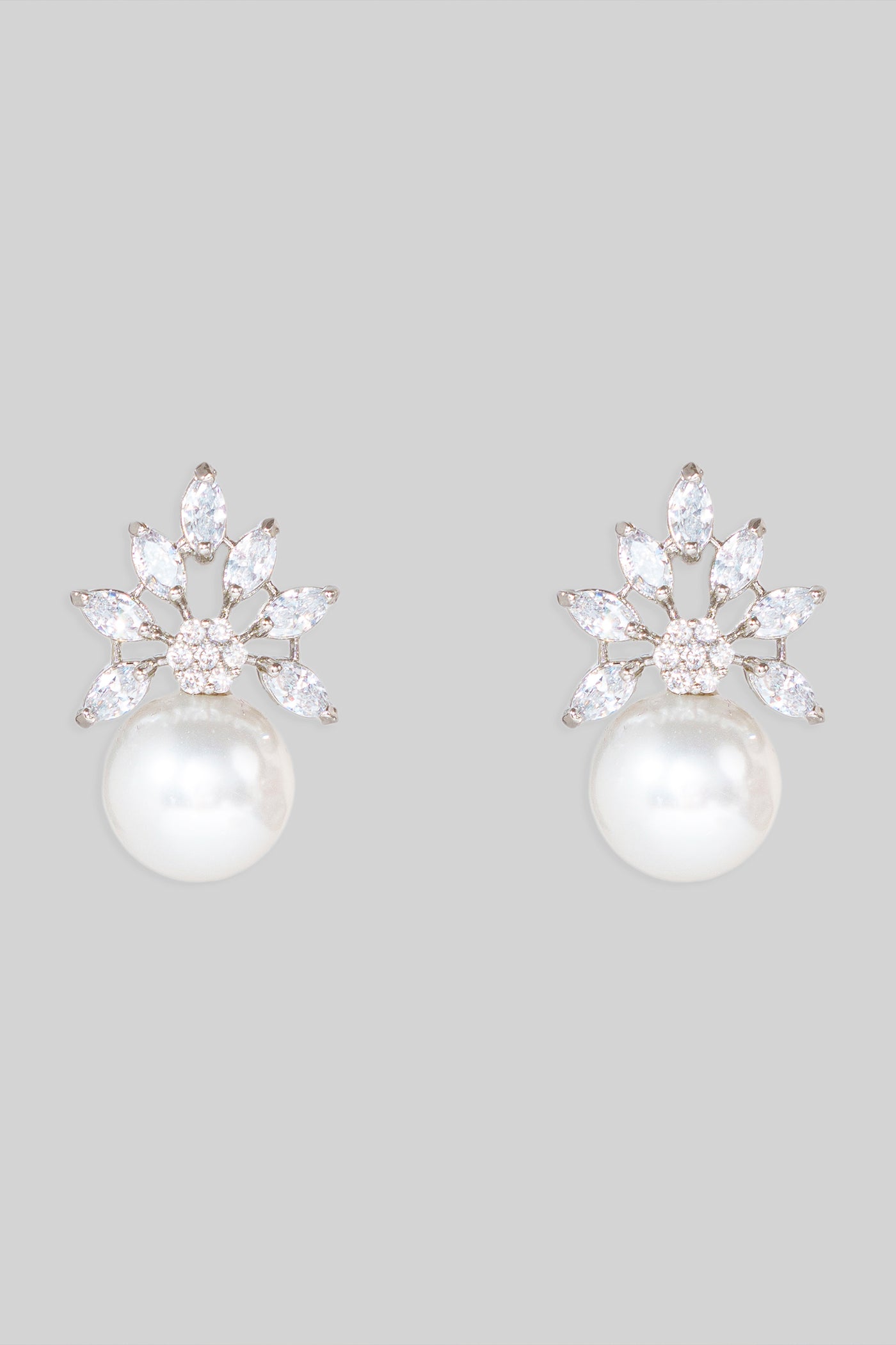 Zevar Classy Petit Pearl Stud Earrings indian designer wear online shopping melange singapore