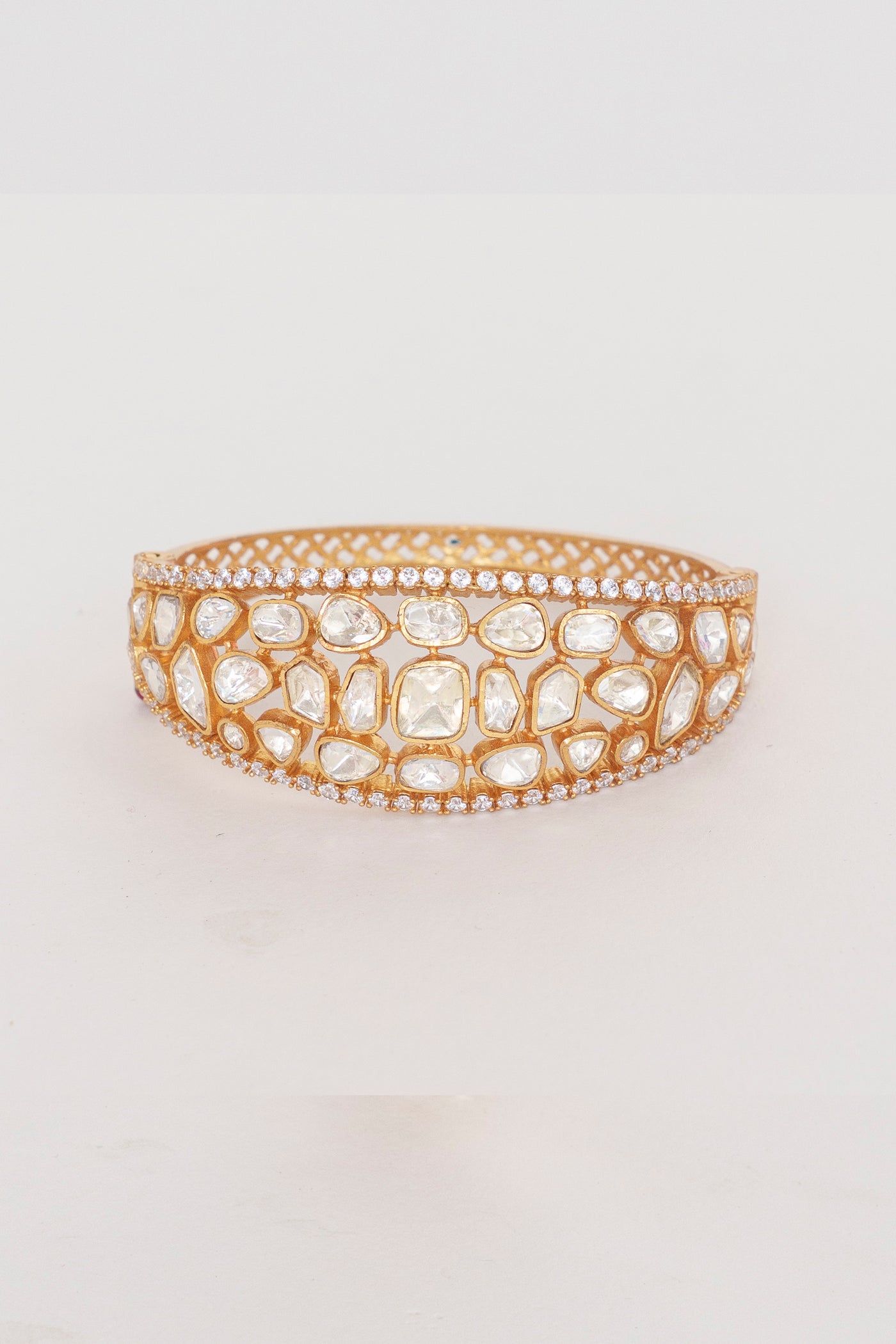 Zevar Gold Classy And Stylish Moissanite Bracelet indian designer wear online shopping melange singapore